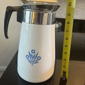 Corning Corning Ware blue cornflower 9 cup coffee percolator stove top